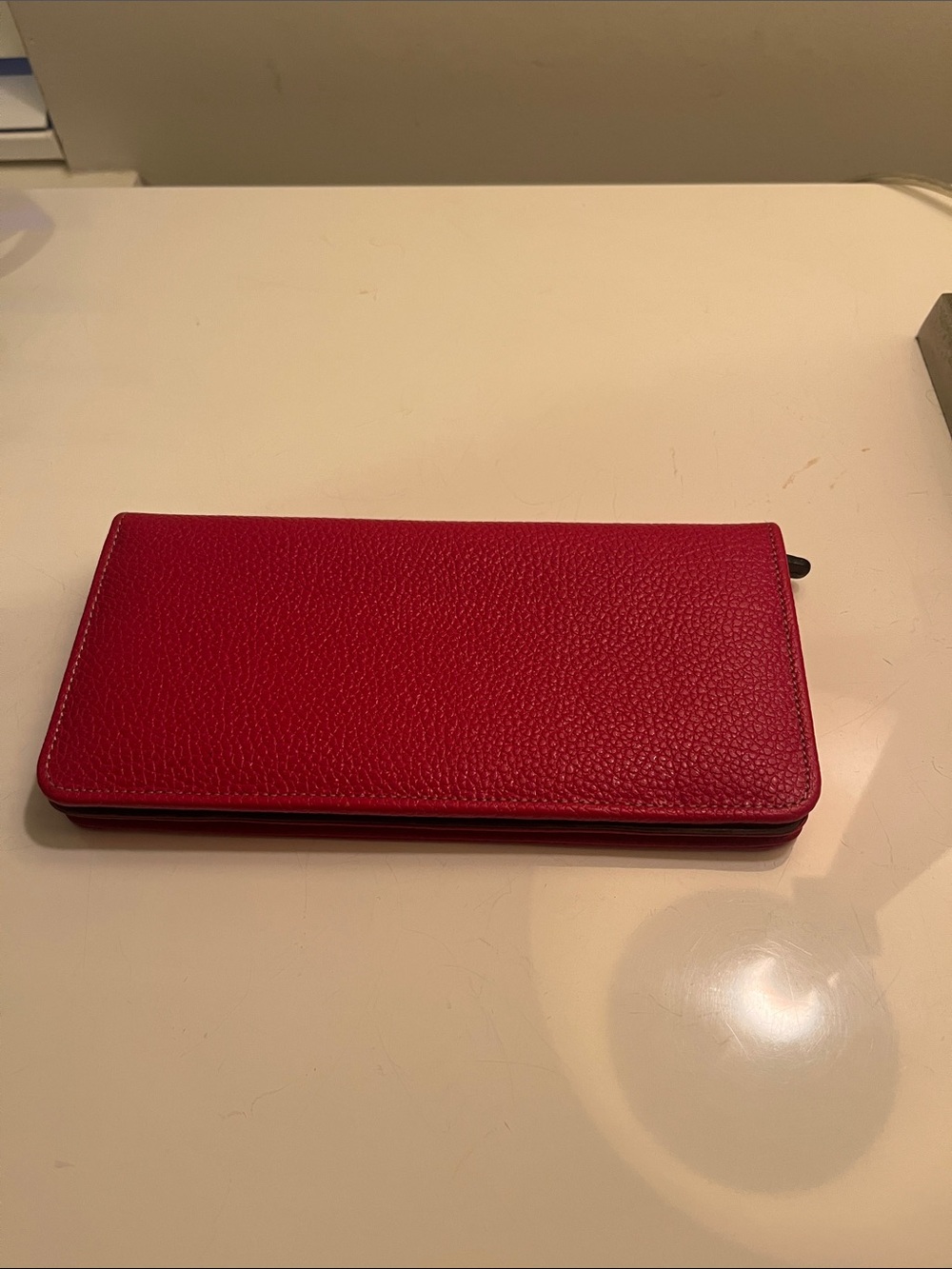 Tusk Red and Brown Leather Bifold Wallet